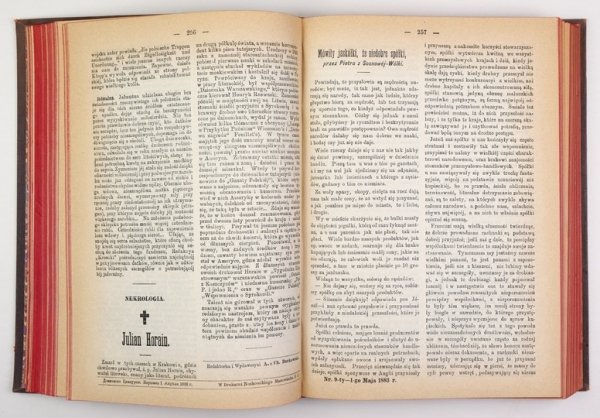 KRONIKA Rodzinna. Pismo dwutygodniowe poświęcone literaturze, sprawom społecznym i domowym. T. 11: 1883