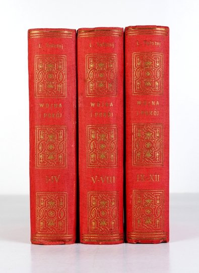 TOŁSTOJ Lew - Wojna i pokój. T. 1-12 (w 3 wol.). 1930