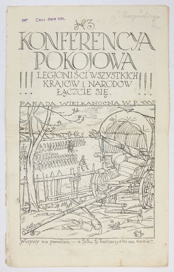 KONFERENCYA Pokojowa. Legjoniści wszystkich krajów i narodów, łączcie się!!!  Nr 3: 8 V 1916