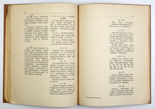 PROJEKTY konstytucji Rzeczypospolitej Polskiej. Projekt Komisji Konstytucyjnej Sejmu Ustawodawczego.