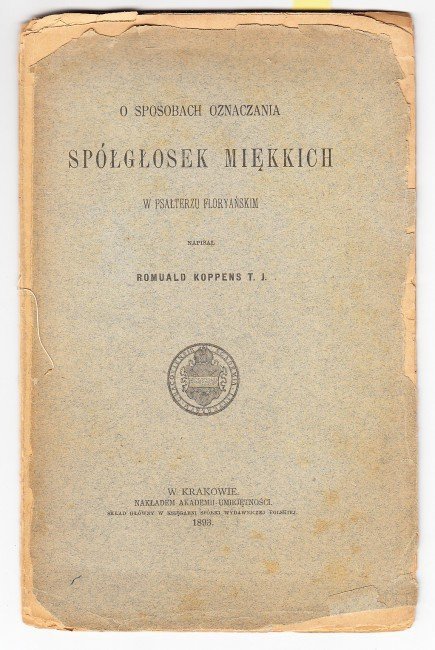 Koppnes Romulad - O sposobach oznaczania spółgłosek miękkich w Psałterzu floryańskim