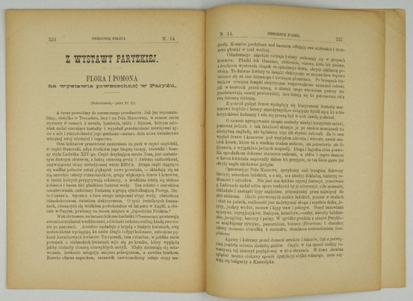 OGRODNIK Polski. R. 11, nr 14: 15 VII 1889. 