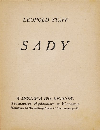 STAFF Leopold - Sady.