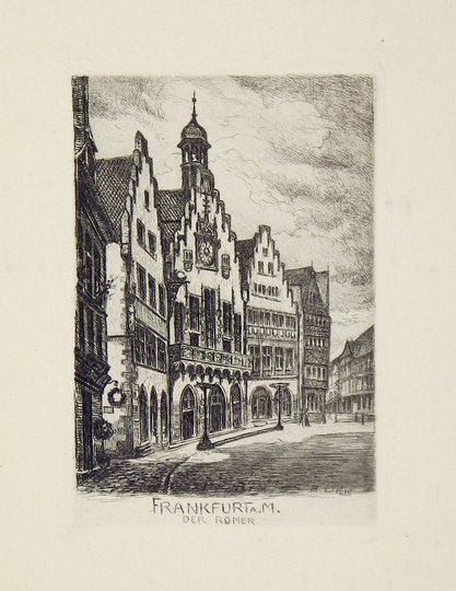 LIEBIG Barnhard - Frankfurt a. M. 12 Original-Radierungen von ...