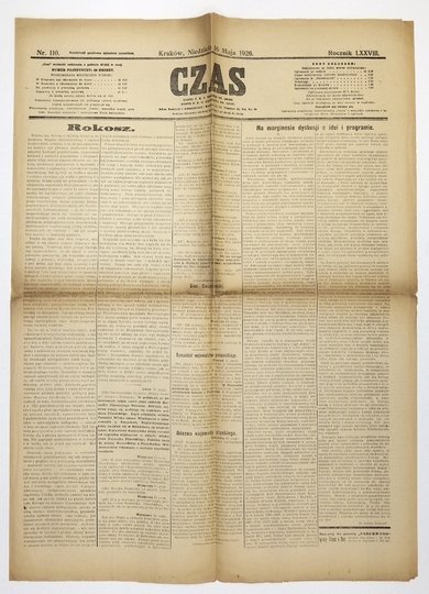 [PRZEWRÓT MAJOWY] CZAS. 16 V 1926