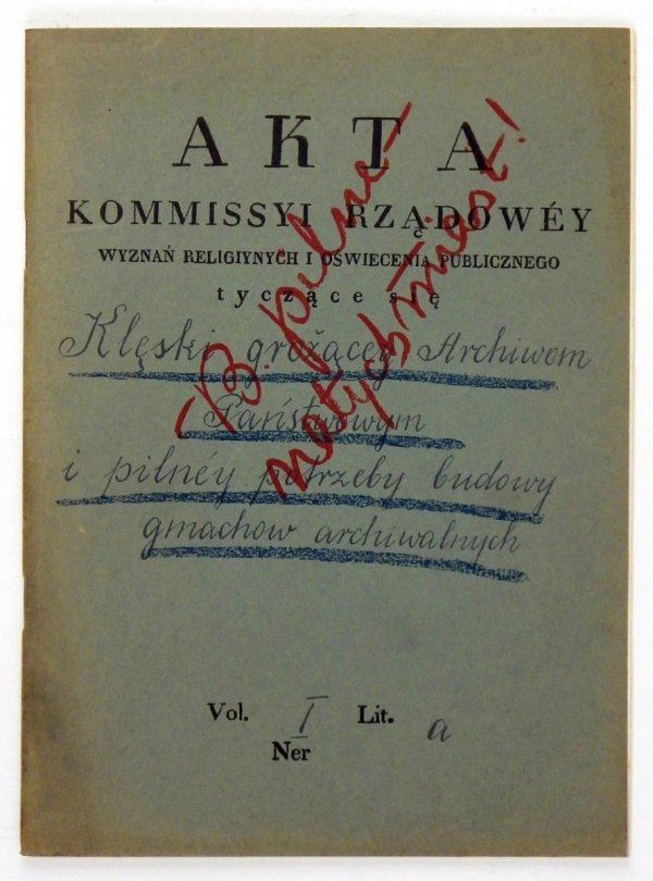 ARCHIWA polskie zagrożone.