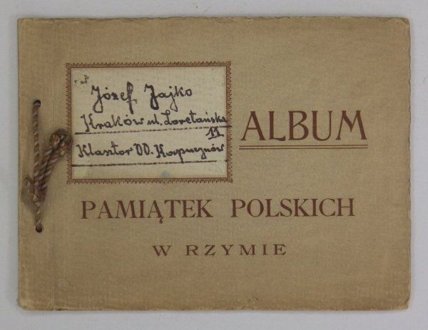 Album pamiątek polskich w Rzymie