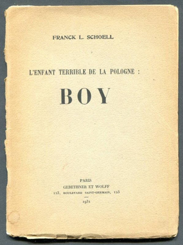 Schoell Franck L. - L'Enfant Terrible de la Pologne: Boy