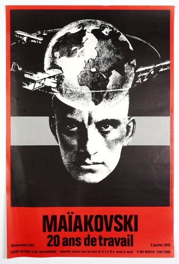 CIEŚLEWICZ Roman - Maïakovski. 20 ans de travail. 1975.