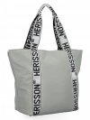 Modna Torebka Shopper Bag XL firmy Herisson Jasno Zielona