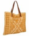 Modna Torebka Shopper Bag Żółta