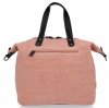 Torebka Damska Modny Shopper Bag XXL firmy David Jones Pudrowy Róż