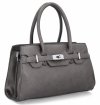 Elegancka Torebka Damska Kuferek firmy Herisson Szara