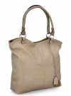 Torebka Damska Shopper Bag XL firmy Hernan Ciemno Beżowa/Ziemista