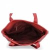 Torebka Damska typu Shopper firmy Herisson Ciemno Czerwona