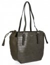 Torebka Damska typu Shopper Bag firmy David Jones Khaki