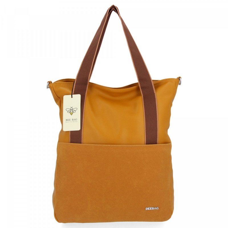 Uniwersalne Torebki Damskie Shopper Bag firmy Bee Bag Żółta