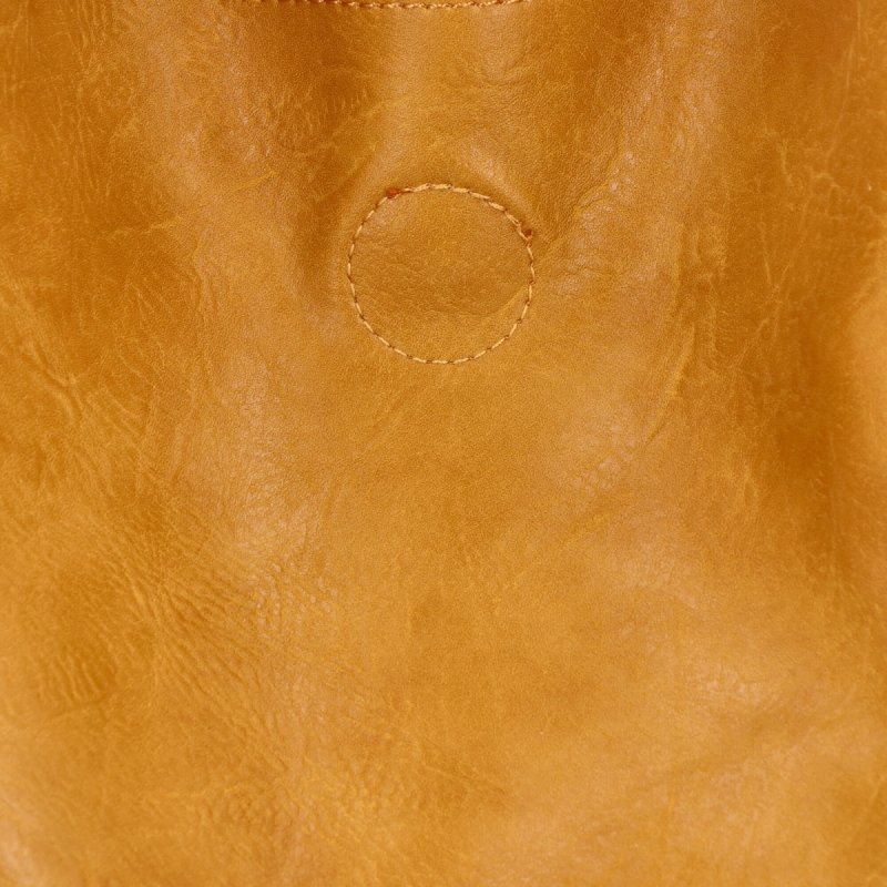 Duża Torebka Damska XL Shopper Bag z Kosmetyczką firmy Herisson Żółta