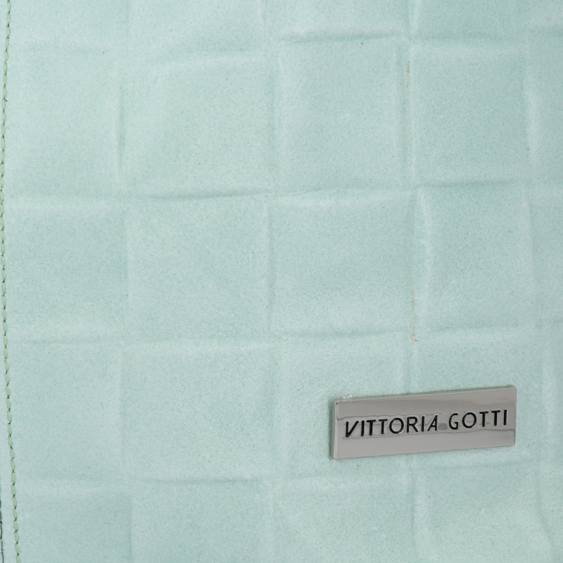 Torebka Skórzana VITTORIA GOTTI Made in Italy Mięta