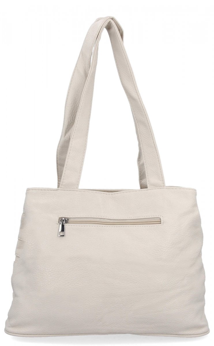 Torebka Damska typu Shopper Bag firmy Hernan Beżowa