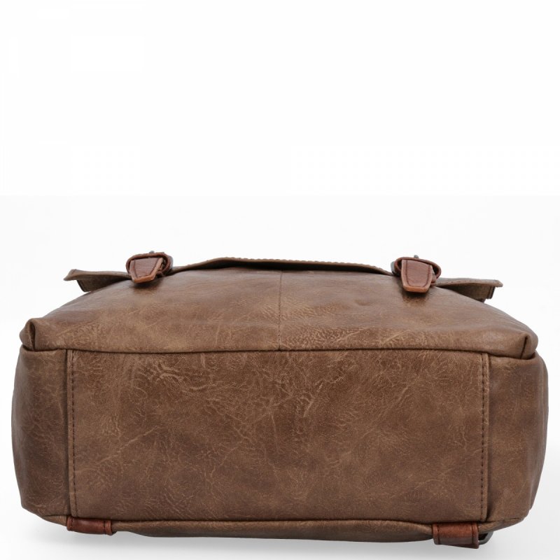 Modny Plecak Damski Vintage firmy Herisson Ziemisty