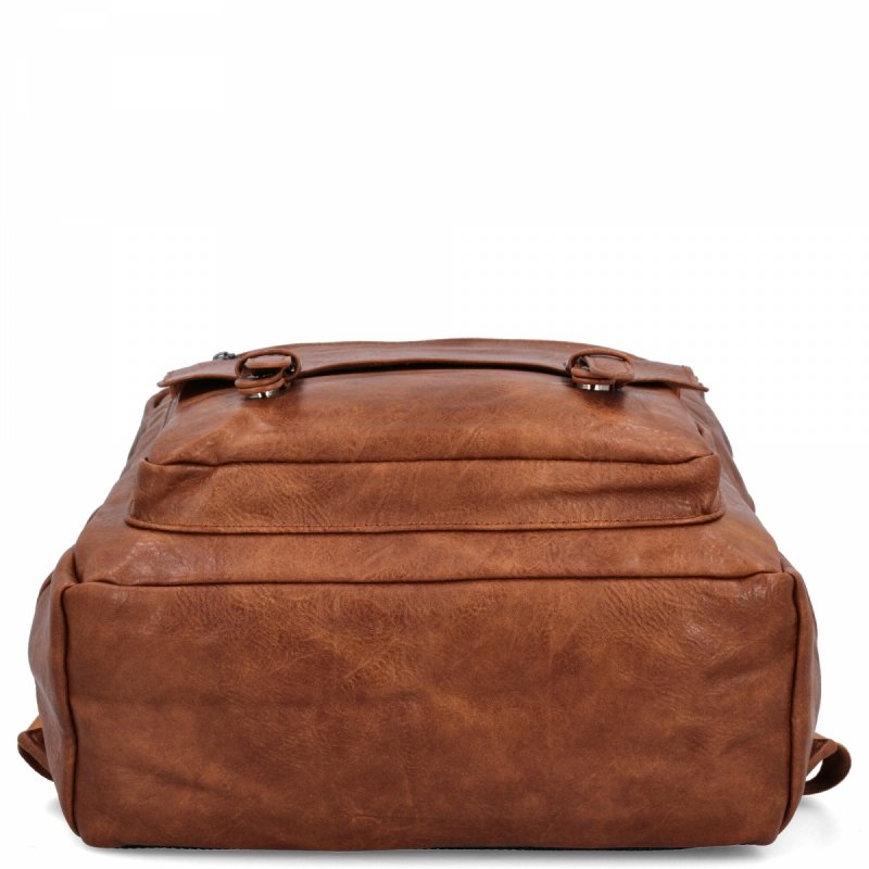 Stylowy Plecak Damski Vintage firmy Herisson Rudy