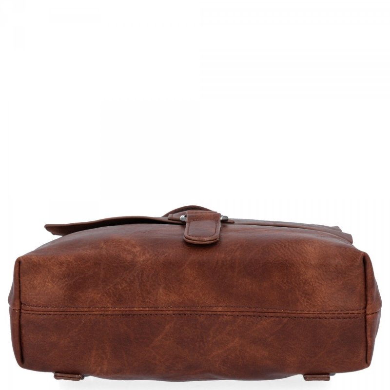 Plecaczek Damski w stylu Vintage firmy Herisson Brązowy