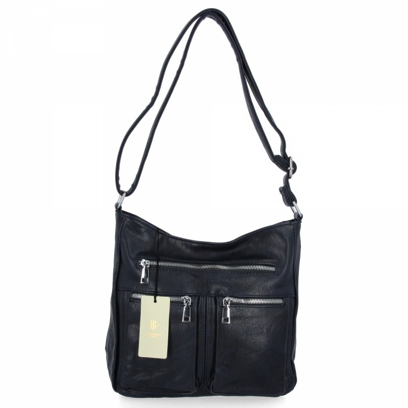 Miejska Torebka Damska Listonoszka firmy Herisson Granatowa