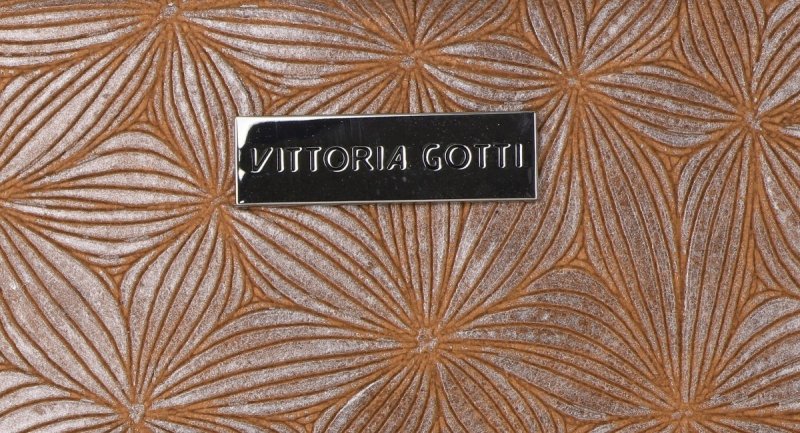 Listonoszka Skórzana VITTORIA GOTTI Made in Italy Ruda