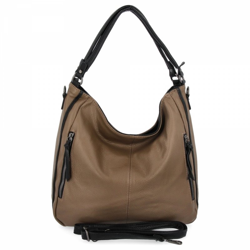 Torebka Damska Na Ramię XL firmy Hernan Ziemista/Czarna