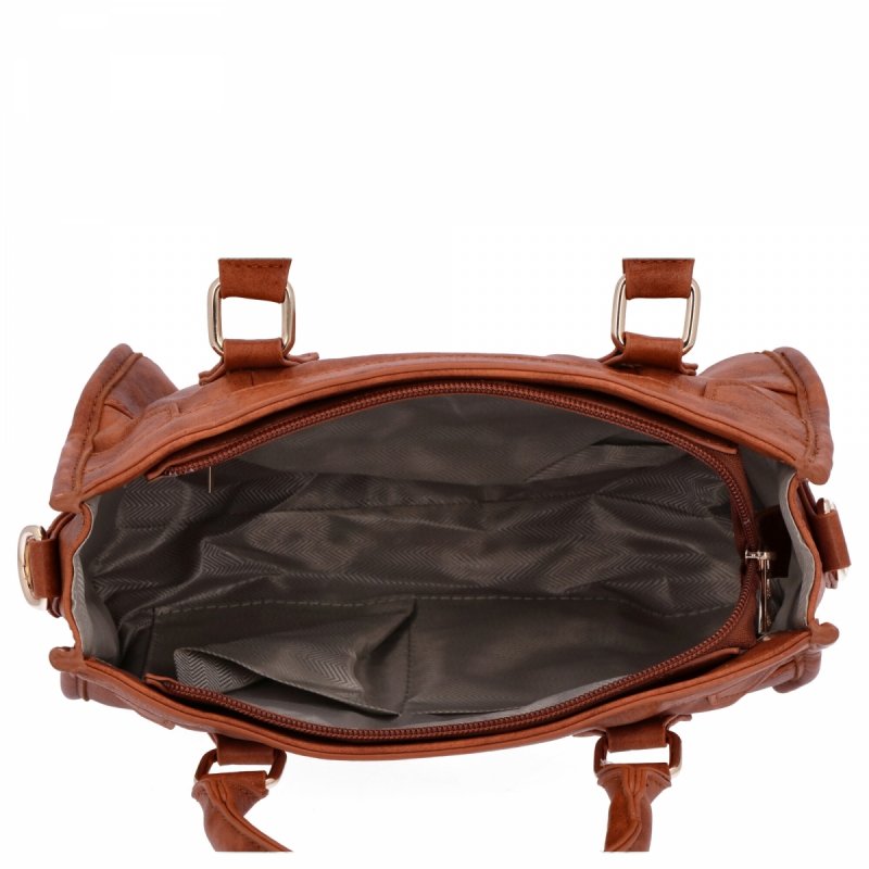 Torebka Damska w Stylu Vintage firmy Herisson  Ruda