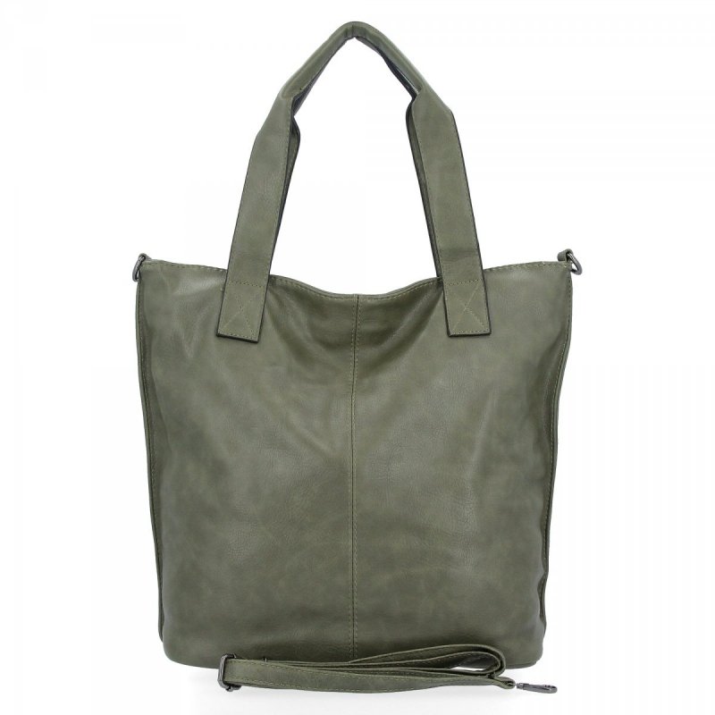 Duże Torebki Damskie Shopper Bag XXL firmy Hernan Zielona