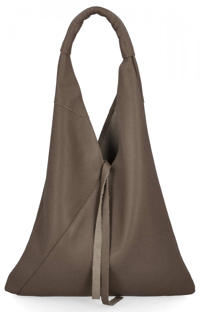 Torebka Skórzana Shopper Bag z Etui Ziemista