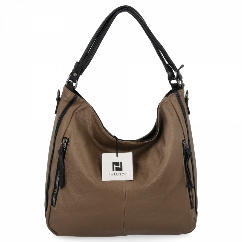 Torebka Damska Na Ramię XL firmy Hernan Ziemista/Czarna