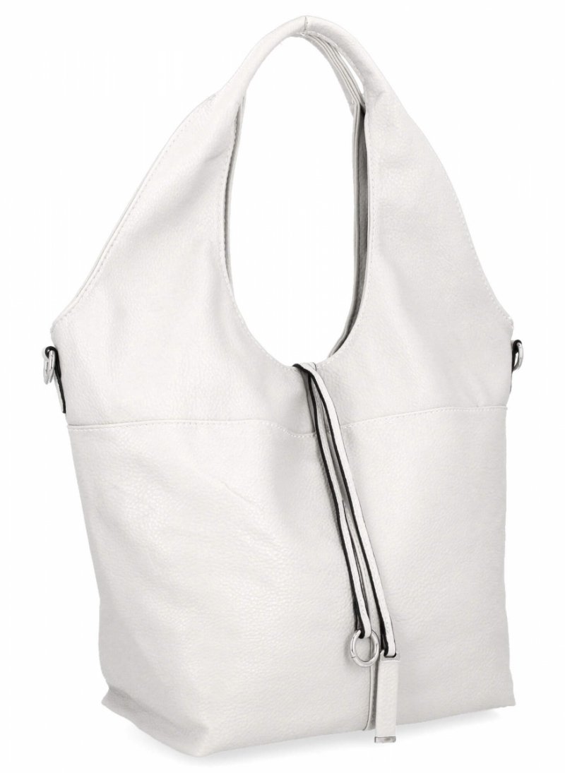 Torebka Damska Na Co Dzień Shopper Bag firmy Hernan Biała