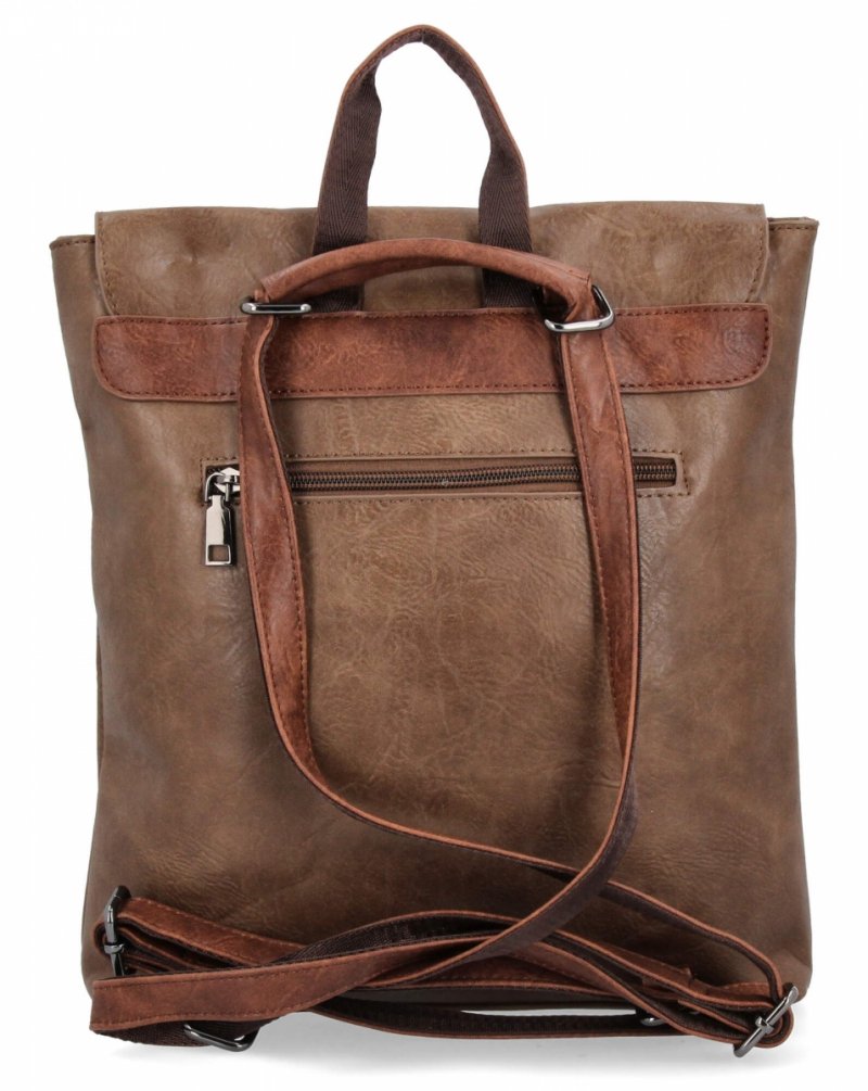Plecak Damski w Stylu Vintage firmy Herisson  Ziemisty