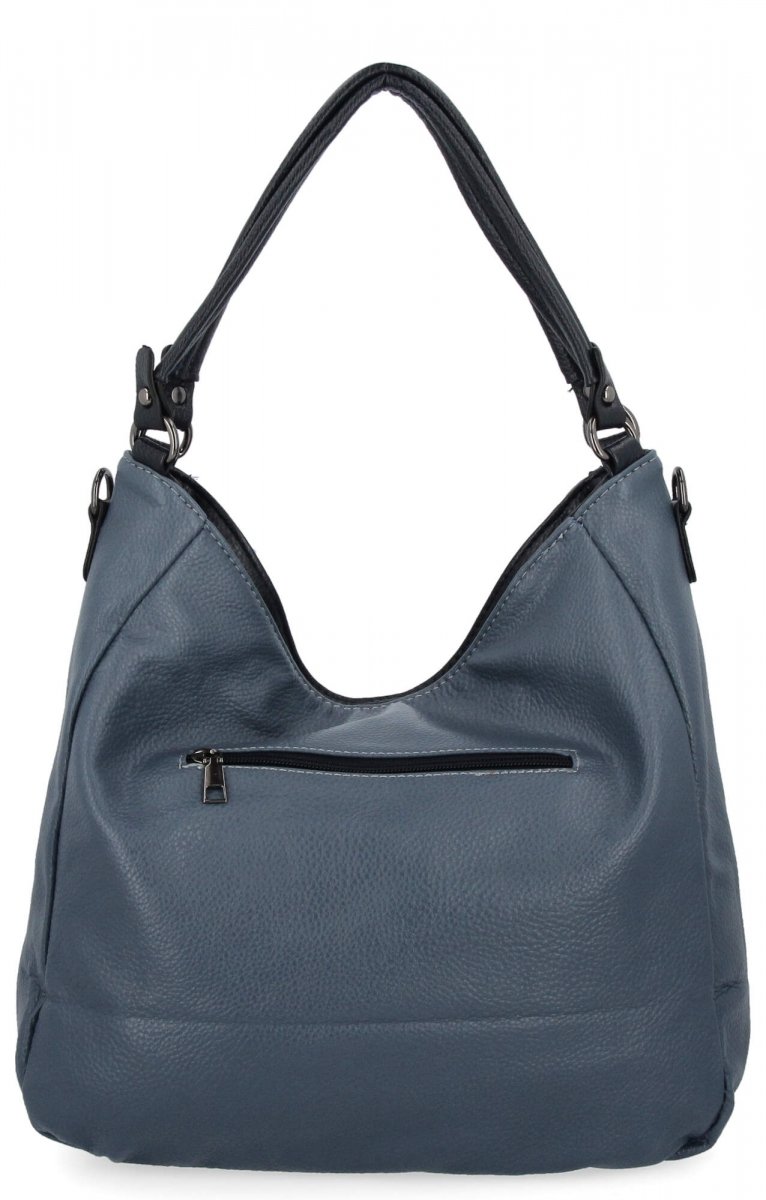 Torebka Damska Na Ramię XL firmy Hernan Jasno Niebieska/Granatowa