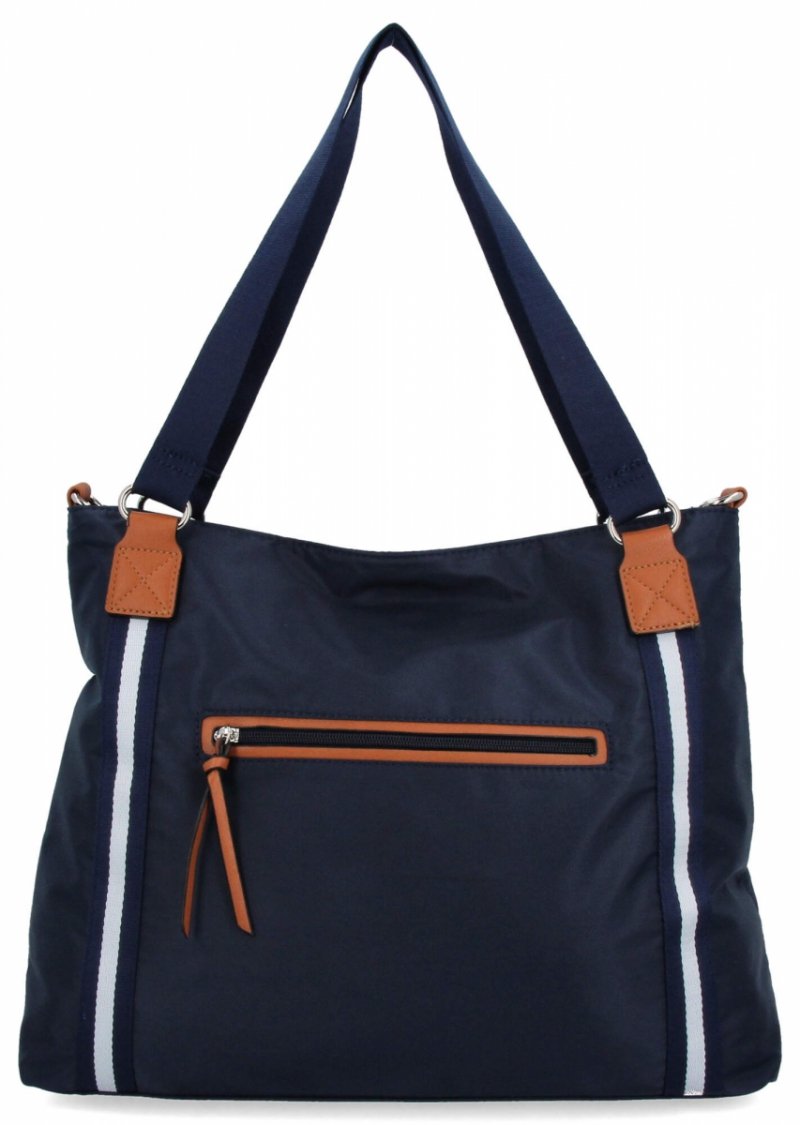 Torebka Damska typu Shopper Bag firmy Hernan Granatowa