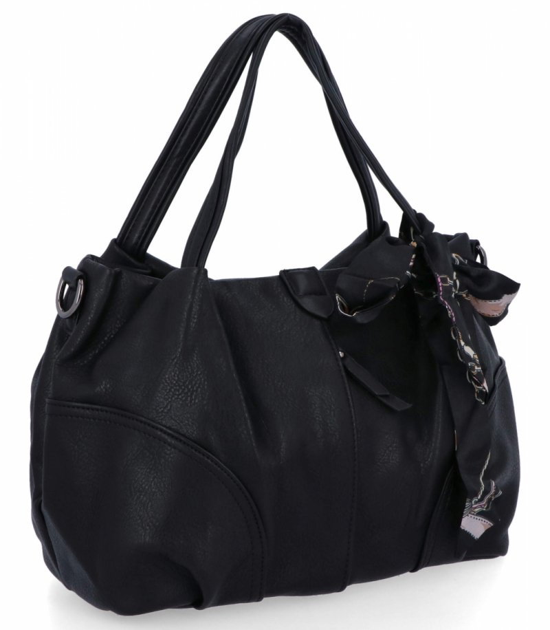 Torebka Damska typu Shopper Bag firmy Herisson Czarna