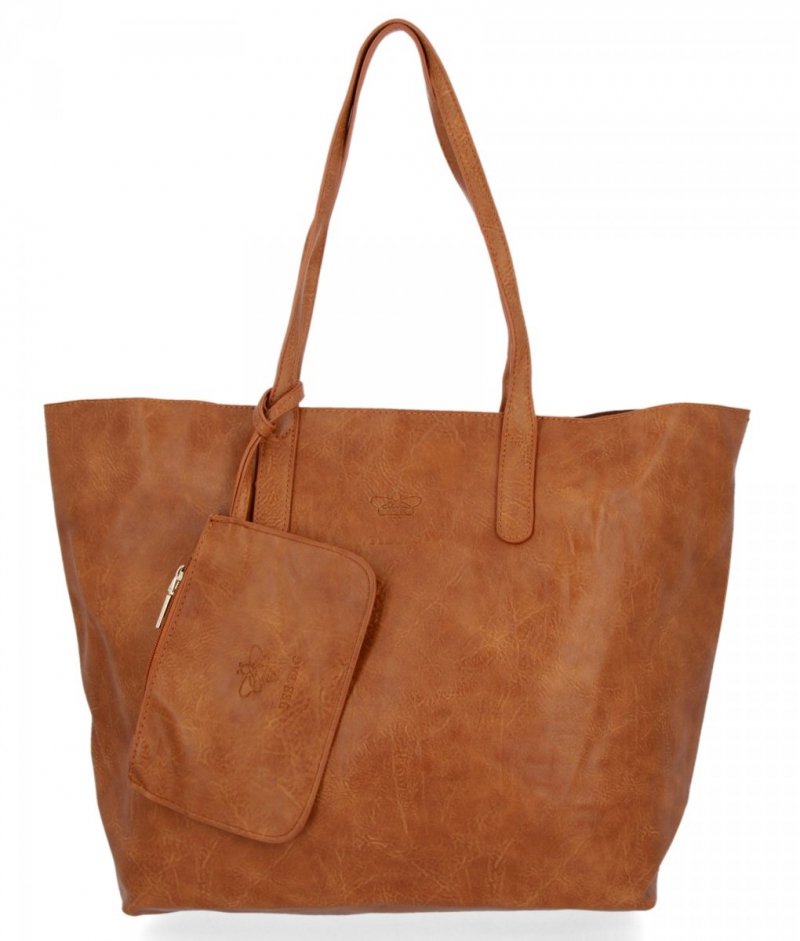 BEE BAG Torebka Damska Shopper Listonoszka Zoey Ruda