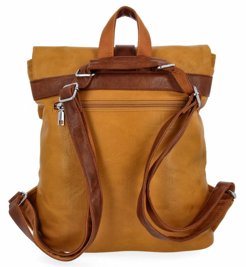 Plecak Damski Vintage firmy Herisson Żółty