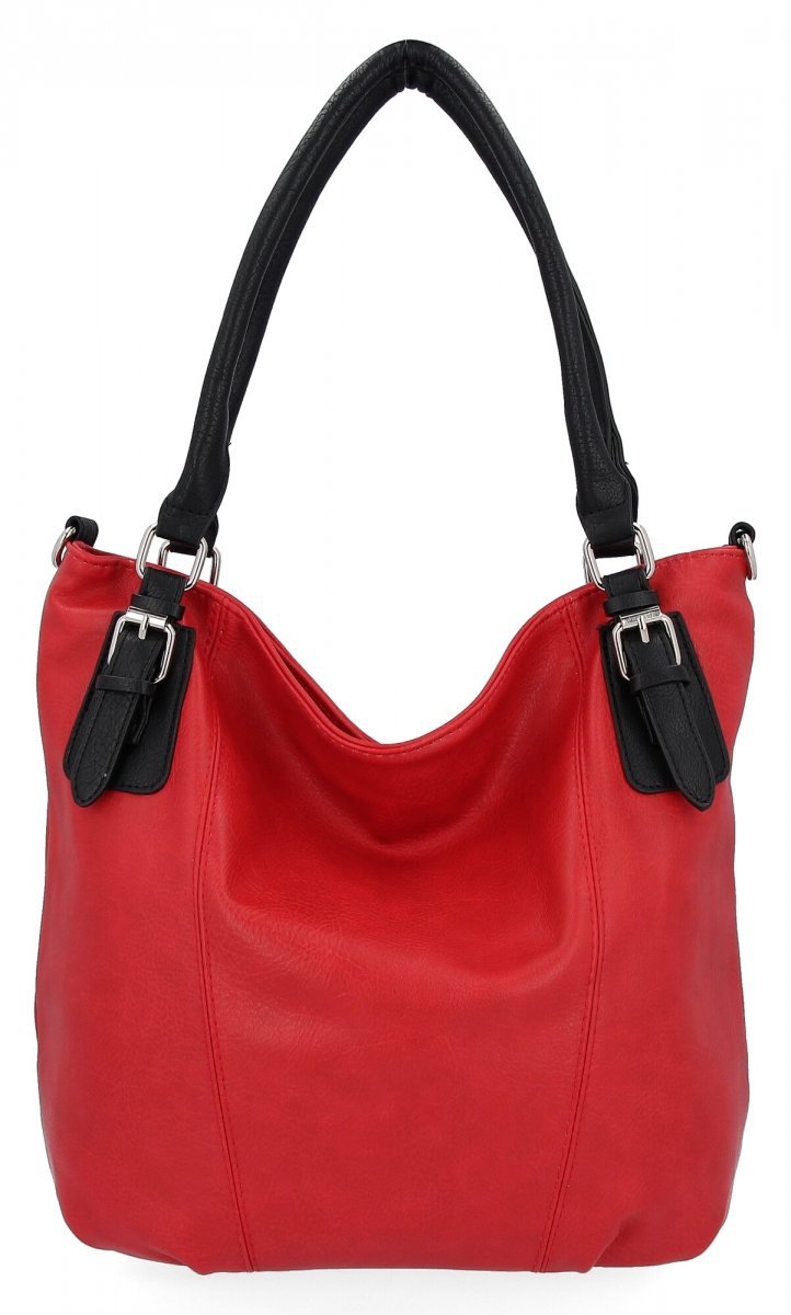 Torebka Damska Shopper Bag XL firmy Hernan Czerwona