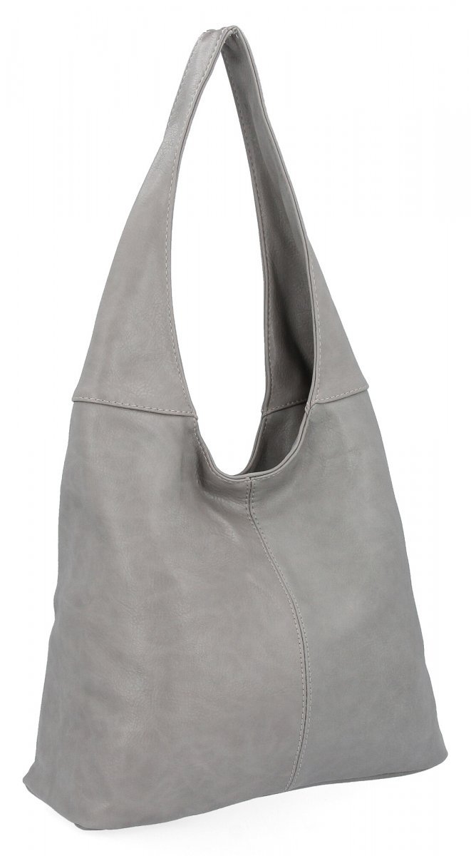 Uniwersalna Torebka Damska Shopper Bag firmy Hernan Jasno Szara