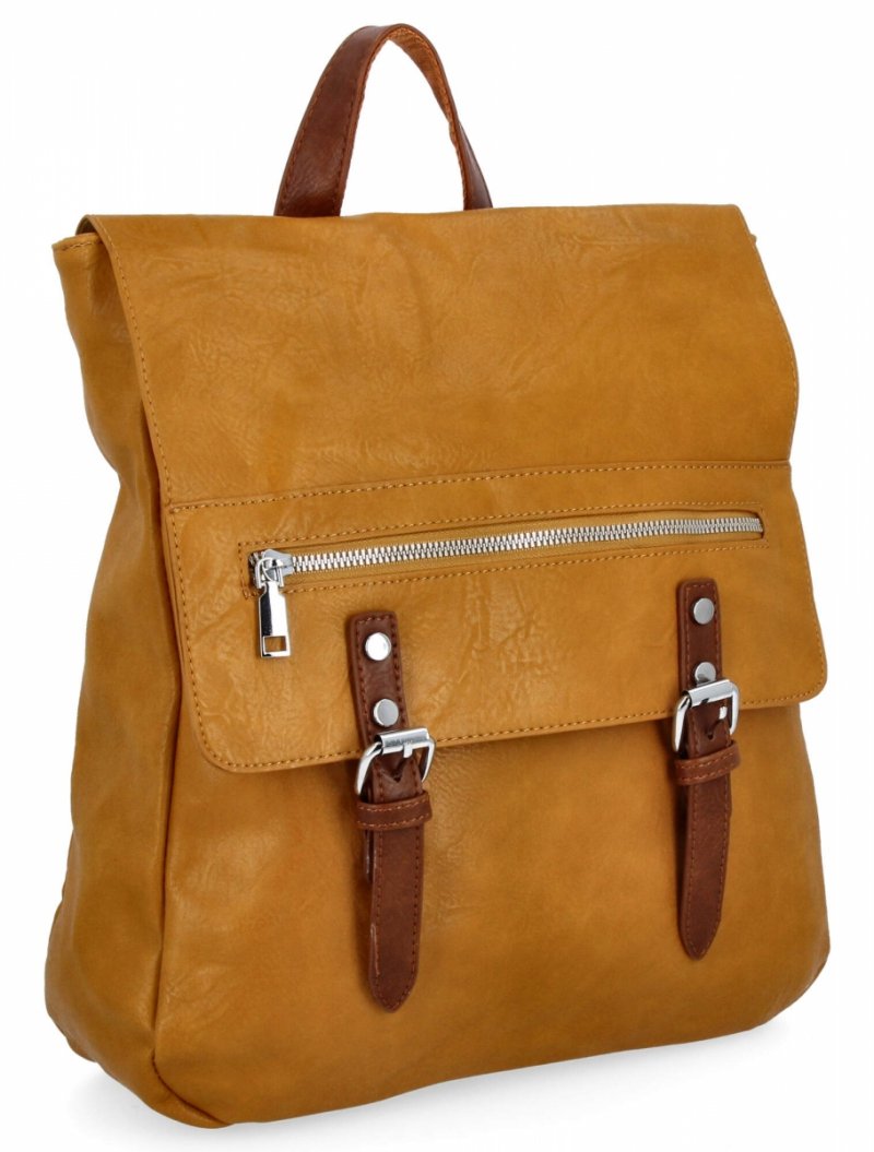 Plecak Damski w Stylu Vintage XL firmy Herisson Jasno Rudy