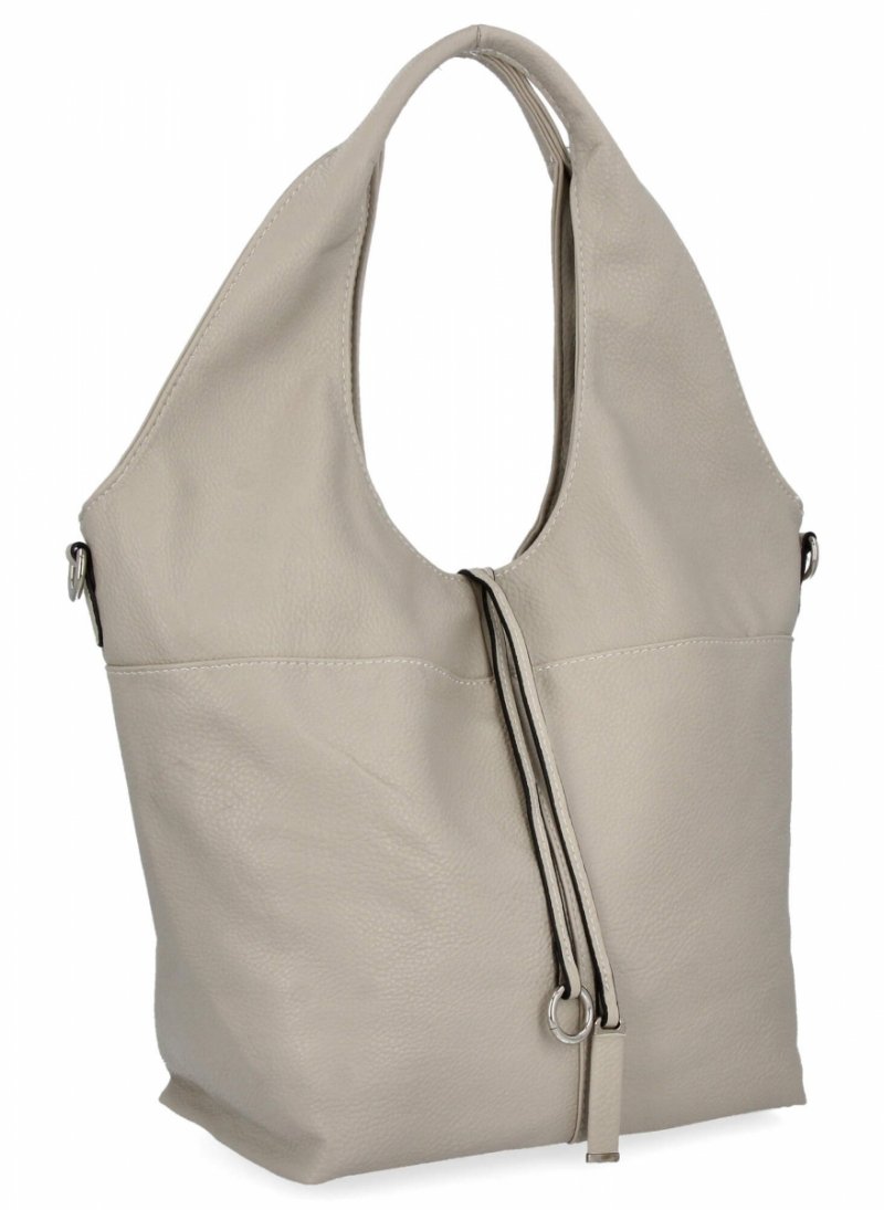 Torebka Damska Na Co Dzień Shopper Bag firmy Hernan Jasno Szara