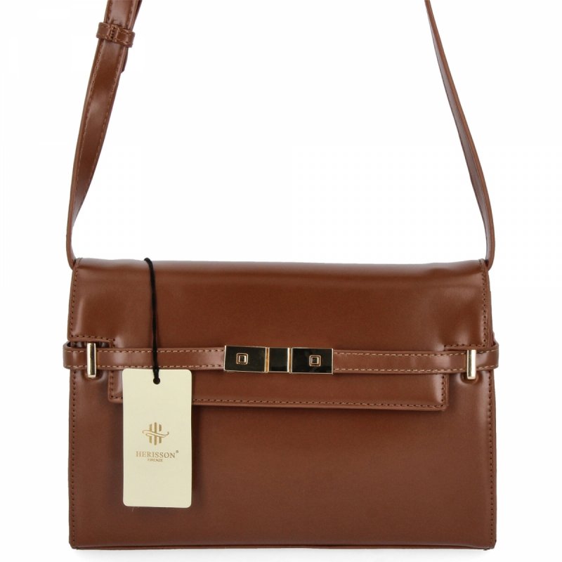 Elegancka Torebka Damska Listonoszka firmy Herisson Ruda