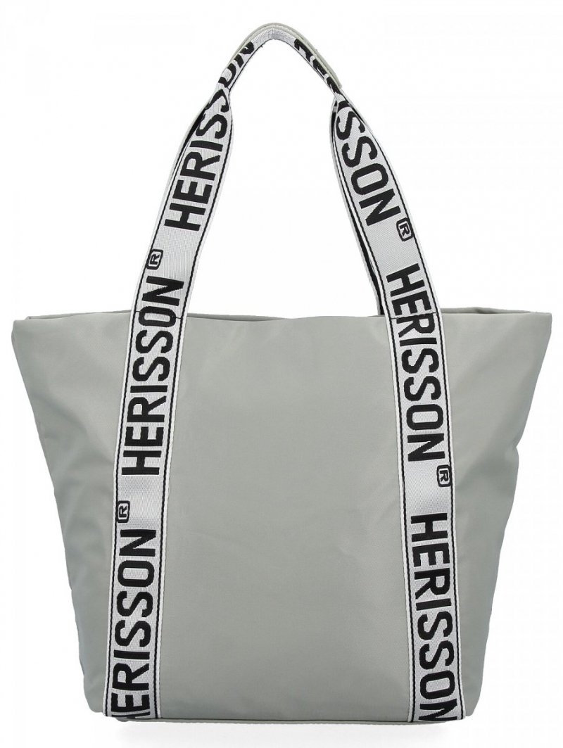 Modna Torebka Shopper Bag XL firmy Herisson Jasno Zielona
