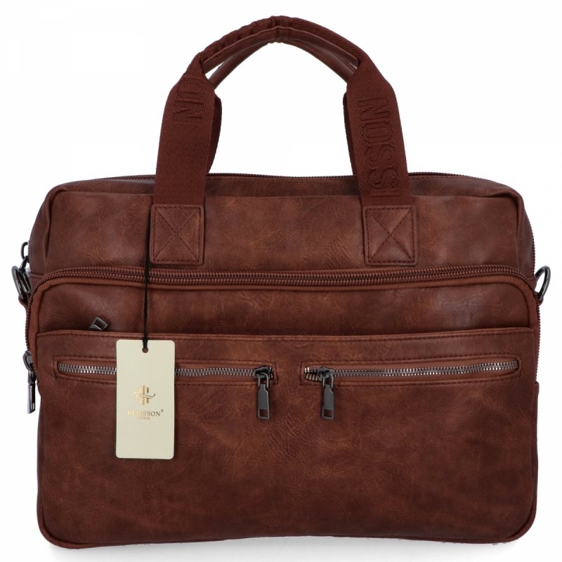 Torebka Aktówka Damska A4 firmy Herisson Ciemno Brązowa