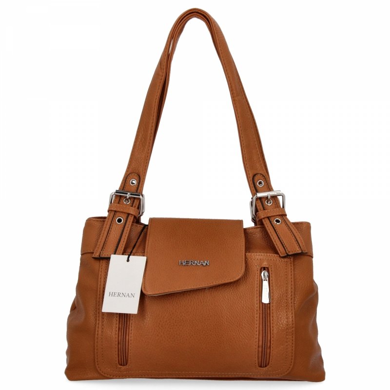 Dwukomorowa Torebka Damska Na Ramię firmy Hernan Ruda