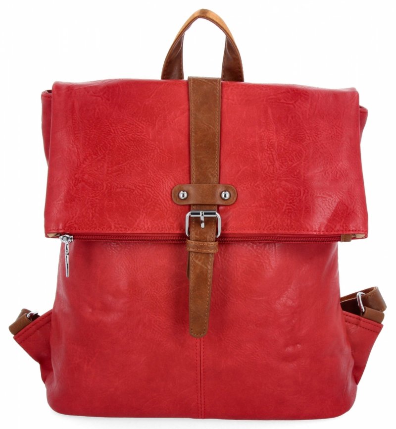 Plecak Damski Vintage firmy Herisson Czerwony